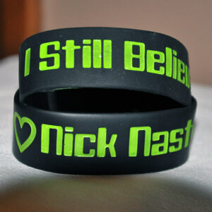 Black "I Still Believe" Bracelet