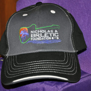 Black and Gray Hat - logo front, website on back