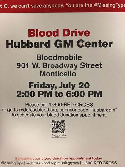 Hubbard GM Blood Drive